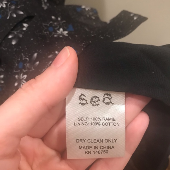 NEW Sea New York Ditsy Mix Ruffle Dress, Size 0 - Picture 7 of 8